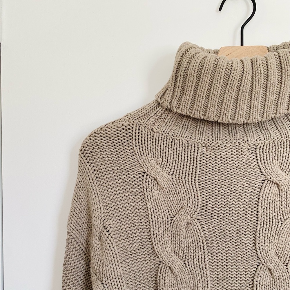 Chunky khaki Knitted Sweater (Pre-Owned)